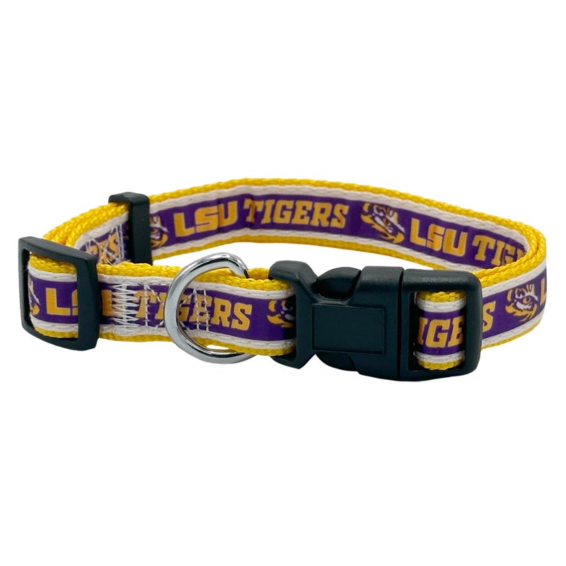 Pets First Collegiate Pet Accessories, Dog Collar, LSU Tigers, Small - Image 3
